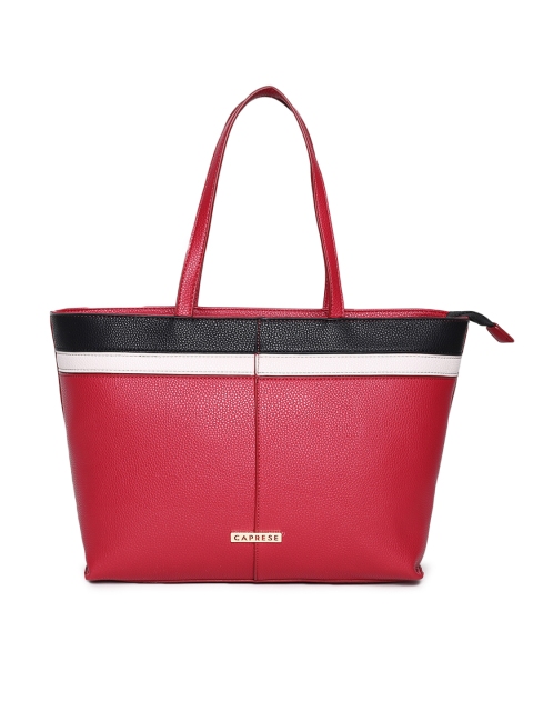 

Caprese Red & Black Striped Shoulder Bag