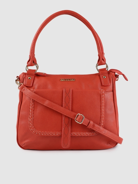 

Caprese Rust Brown Solid Handheld Bag