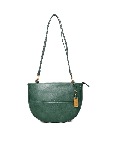 

Caprese Green Solid Shoulder Bag