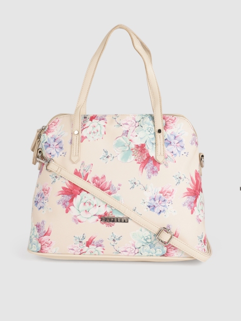 

Caprese Off-White Printed Handheld Bag