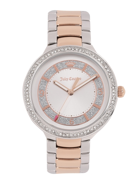 

Juicy Couture Women Silver-Toned Embellished Analogue Watch 1901419_OR