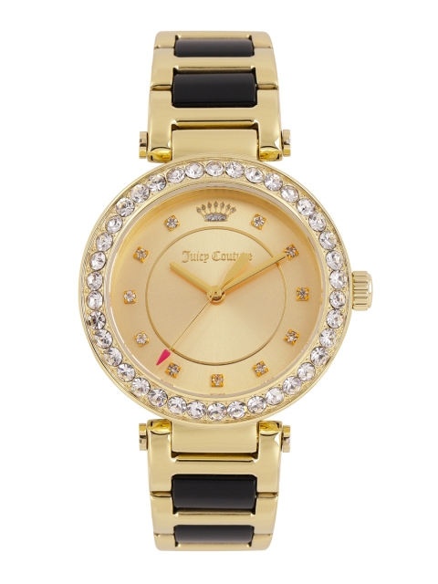 

Juicy Couture Women Gold-Toned Embellished Analogue Watch 1901422_OR
