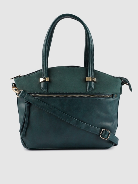 

Caprese Teal Green Solid Handheld Bag