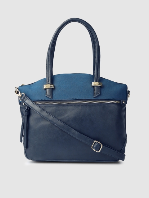 

Caprese Navy Blue Solid Shoulder Bag