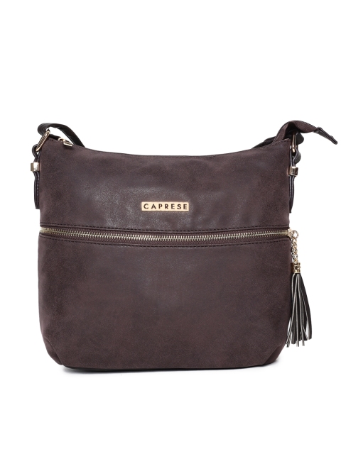 

Caprese Brown Solid Sling Bag