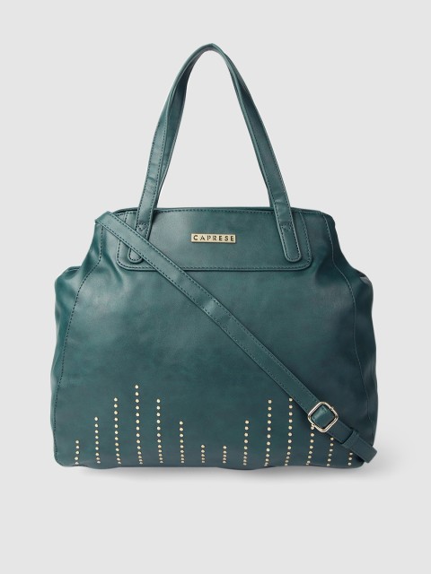 

Caprese Green Solid Shoulder Bag