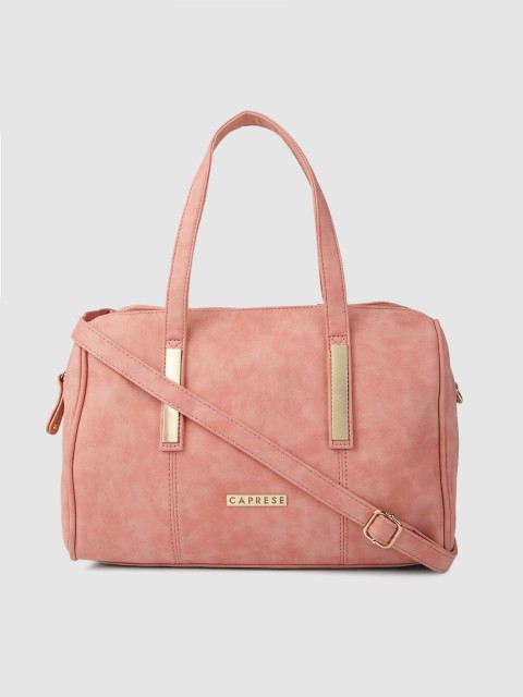 

Caprese Pink Solid Handheld Bag