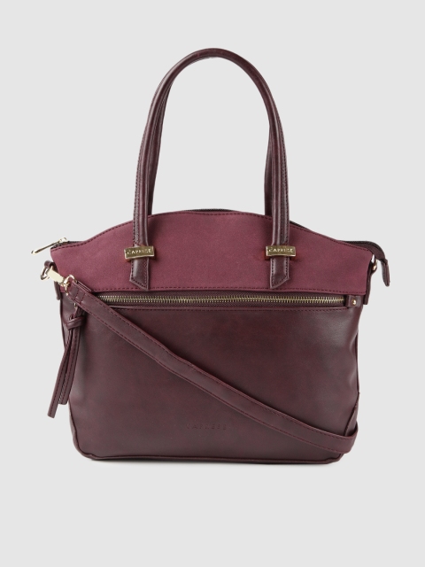 

Caprese Burgundy Solid Shoulder Bag