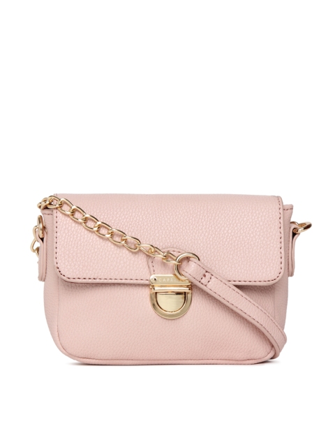 

Caprese Pink Solid Sling Bag