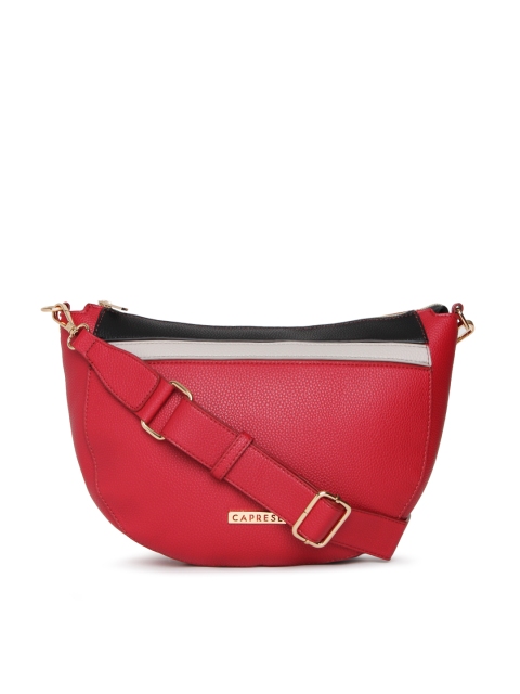 

Caprese Red Solid Sling Bag