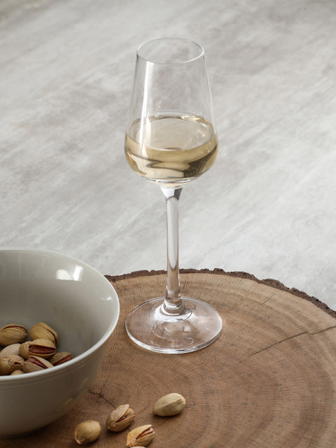 

Pure Home and Living Set of 6 Sandra Clear Wine Glasses, Transparent