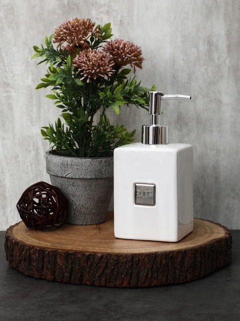 

Pure Home and Living Set of 2 Off-White Soap Dispenser