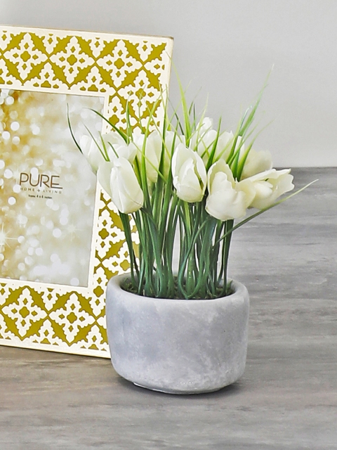 

Pure Home & Living Set of 2 Potted White Tulips