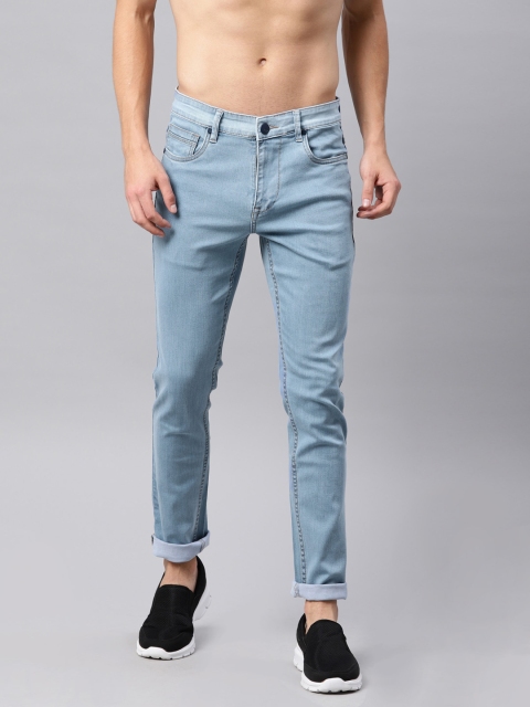

HRX by Hrithik Roshan Men Blue Skinny Fit Mid-Rise Clean Look Stretchable Jeans