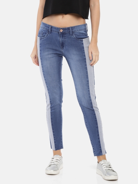 

ether Women Blue Skinny Fit Mid-Rise Clean Look Stretchable Jeans
