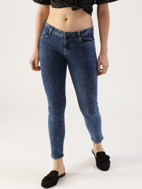 

DressBerry Women Blue Skinny Fit Mid-Rise Clean Look Stretchable Jeans