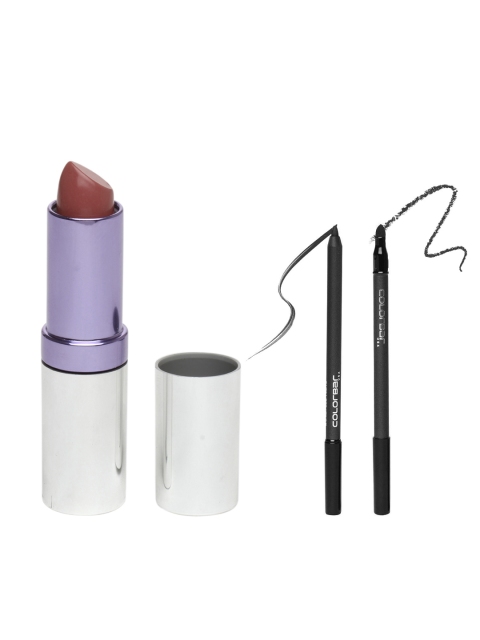 

Colorbar Set of Just Smoky Kajal - Just Black 001 & Creme Touch Taupe Lipstick 010