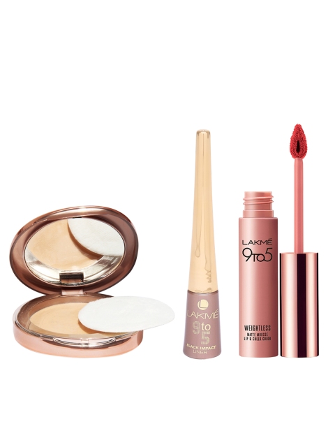 

Lakme Set of 3 Makeup Gift Set, Pink