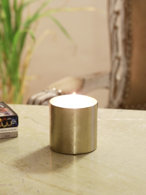 

HOME DECOR INDIA Gold-Toned Candle