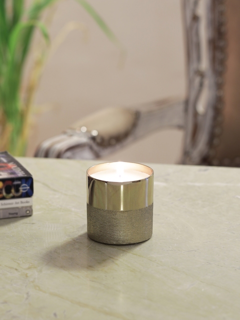 

HOME DECOR INDIA Gold-Toned Candle