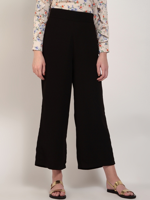 

Marie Claire Women Black Regular Fit Solid Culottes