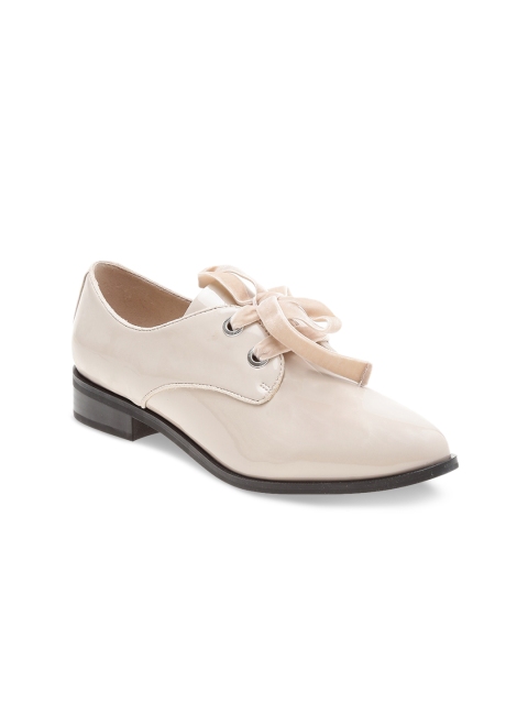 

ALDO Women Beige Solid Derbys