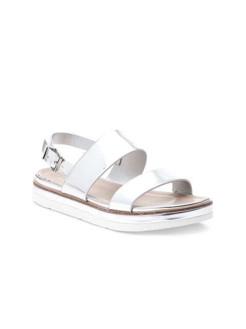 

ALDO Women Silver-Toned Comfort Sandals