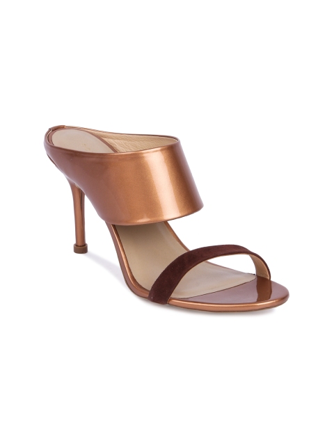 

OCEEDEE Women Brown Solid Leather Pumps
