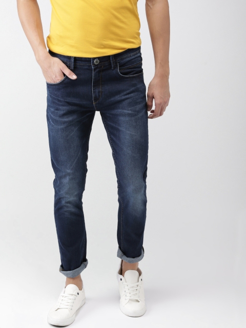 

Mast & Harbour Men Blue Skinny Fit Mid-Rise Clean Look Stretchable Jeans