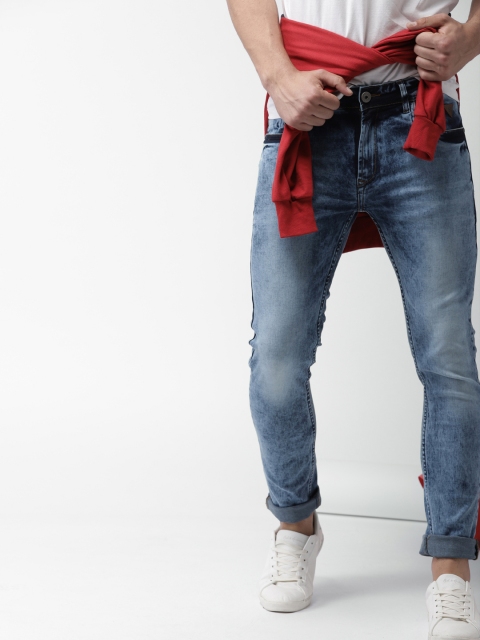 

Harvard Men Blue Skinny Fit Mid-Rise Clean Look Stretchable Jeans