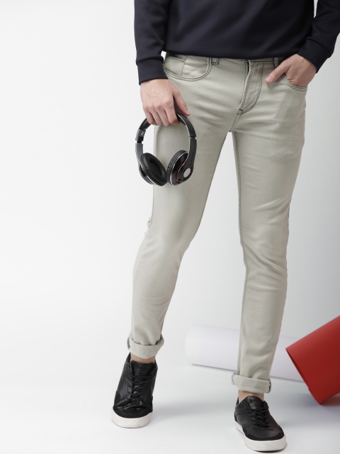 

Harvard Men Grey Tapered Fit Mid-Rise Clean Look Stretchable Jeans
