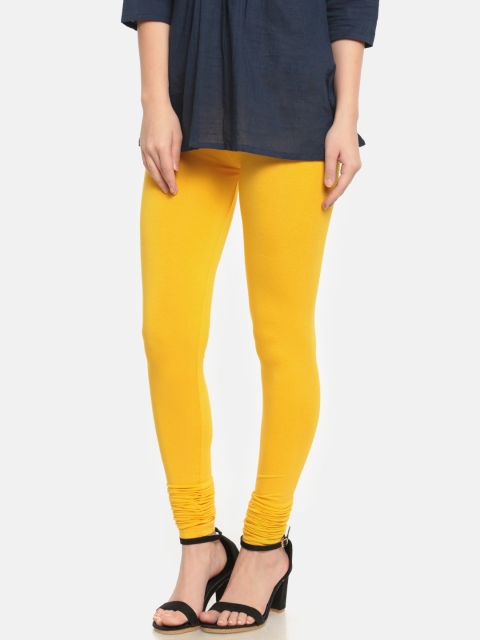 

De Moza Yellow Churidar Leggings
