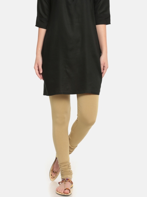 

De Moza Nude-Colored Churidar Leggings