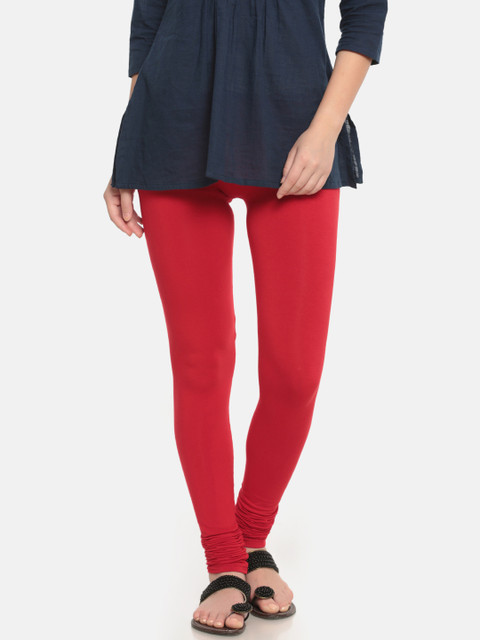 

De Moza Red Churidar Leggings