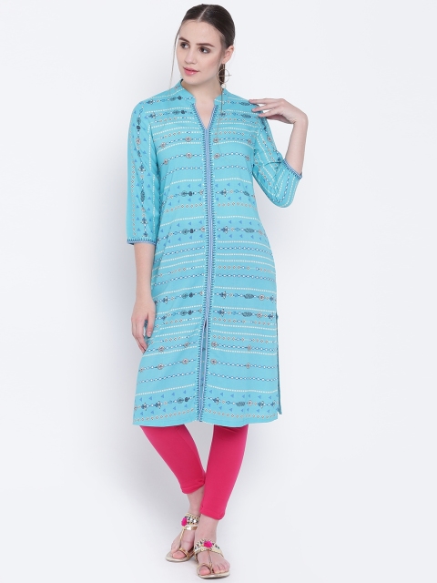 

Rangriti Women Assorted Printed Straight Kurta