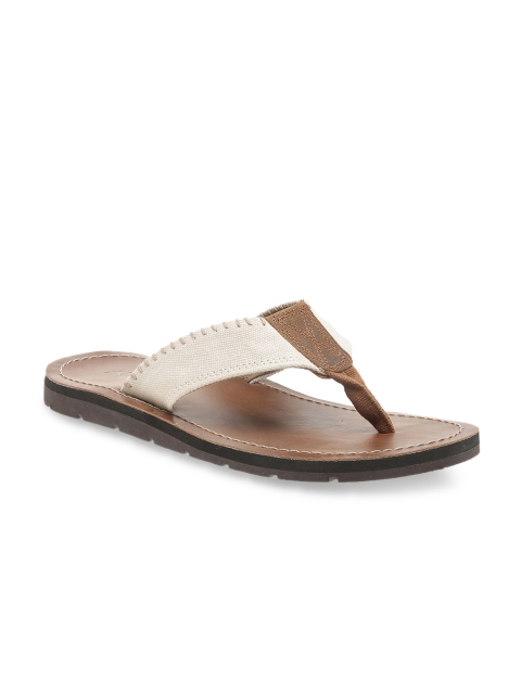 

ALDO Men Brown & Off-White Colourblocked Slip-On
