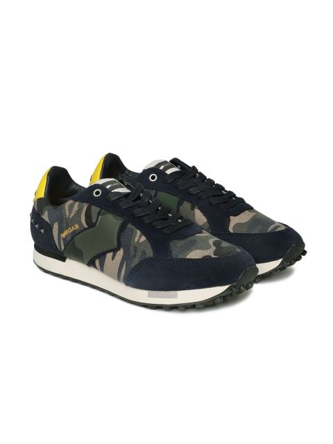 

GAS Men Navy Blue PETER CAMOU MIX Sneakers