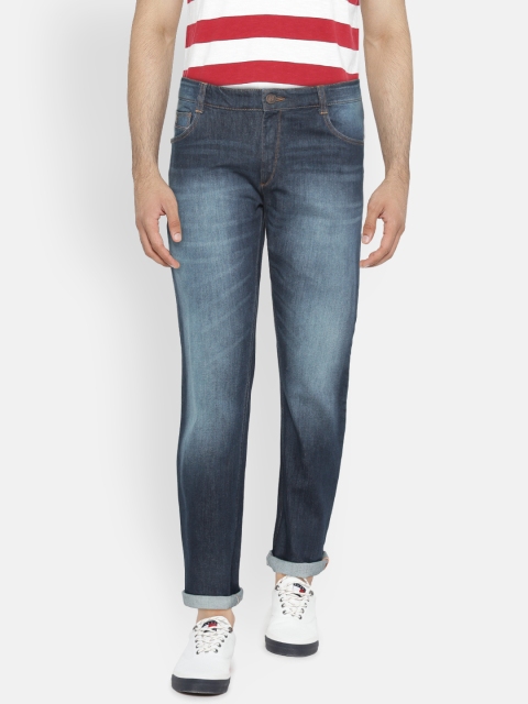 

John Players Men Navy Blue Slim Fit Mid-Rise Clean Look Stretchable Jeans