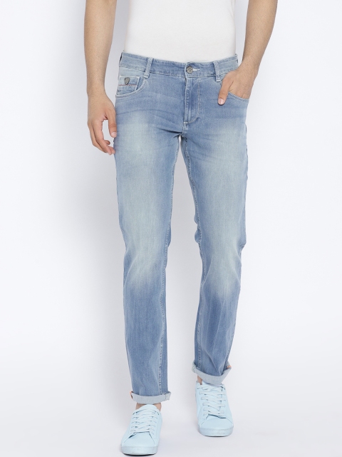 

John Players Men Blue Slim Fit Mid-Rise Clean Look Stretchable Jeans