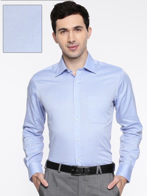 

Raymond Men Blue Contemporary Regular Fit Solid Formal Shirt
