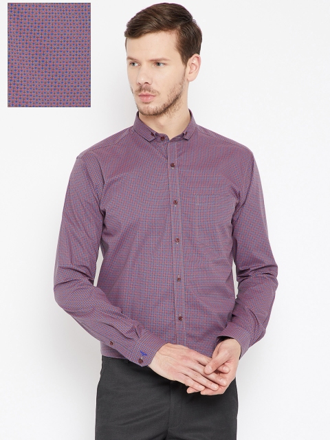 

Park Avenue Men Purple Slim Fit Printed Formal Shirt
