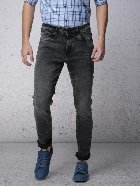 

Ecko Unltd Men Grey Slim Fit Mid-Rise Clean Look Stretchable Jeans