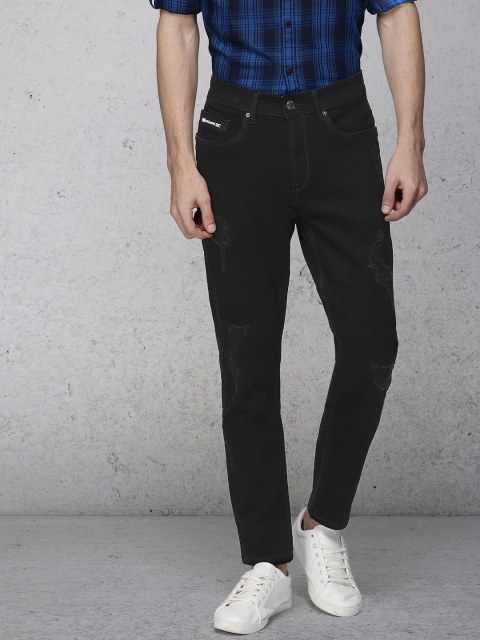 

Ecko Unltd Men Black Slim Fit Mid-Rise Mildly Distressed Stretchable Jeans