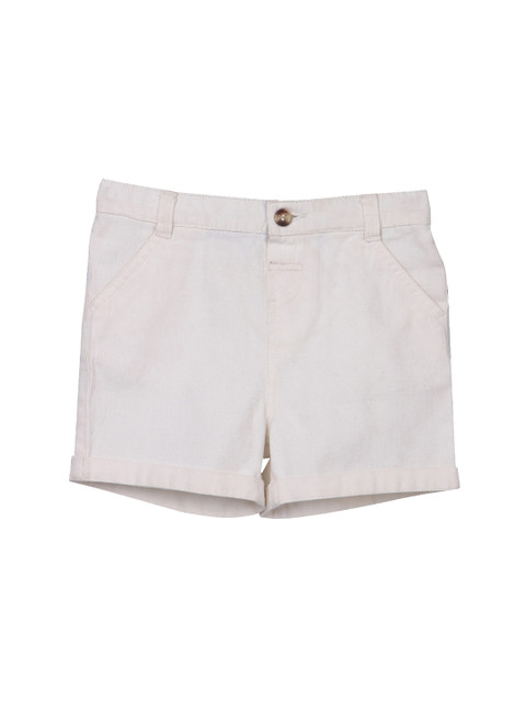 

Beebay Boys White Solid Regular Fit Regular Shorts