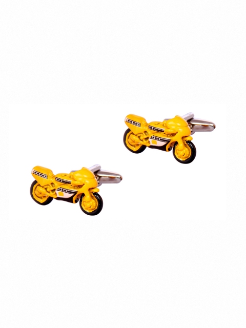 

Tossido Men Yellow Quirky Cufflinks