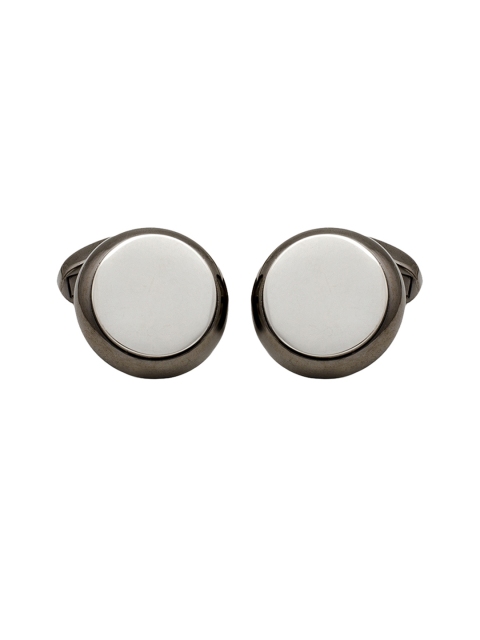 

Tossido Men Grey Round Cufflinks