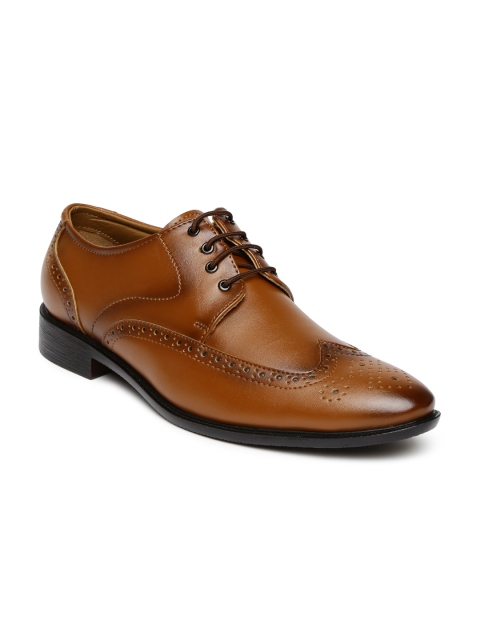 

San Frissco Men Tan Brown Formal Brogues