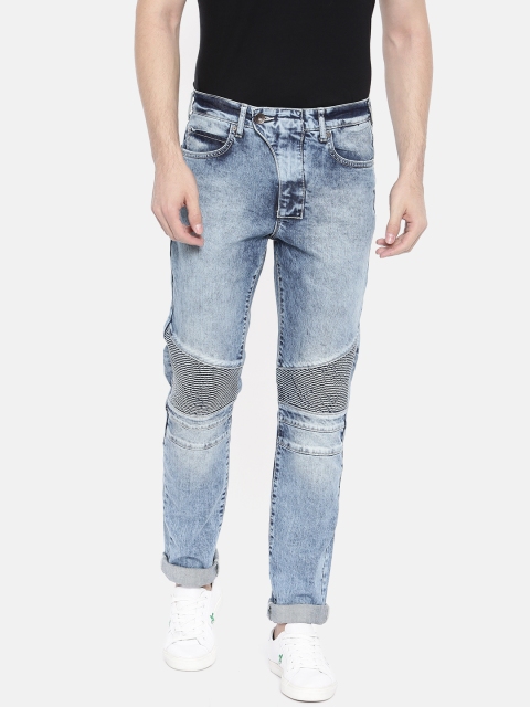 

Pepe Jeans Men Blue Regular Fit Mid-Rise Clean Look Stretchable Jeans