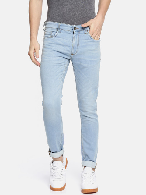 

Pepe Jeans Men Blue Slim Fit Mid-Rise Clean Look Stretchable Jeans