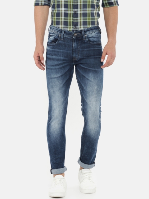 

Pepe Jeans Men Blue Slim Fit Mid-Rise Clean Look Stretchable Jeans